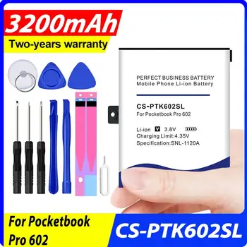 100% Originálne Nové 3200mAh CS-PTK602SL Batérie pre Pocketbook Pro 602 603 612 912 902 903 920 na Sklade