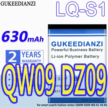 Vysoká Kapacita GUKEEDIANZI Batérie LQ-S1 630mAh pre inteligentné hodinky módne meter QW09 DZ09 W8 A1 V8 X6