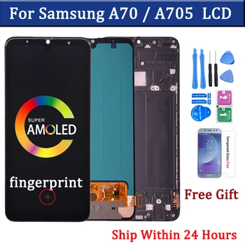 Super Amoled Pre Samsung A70 Displej A705 A705FN A705YN A705F A705GM Dotykový LCD Displej Digitalizátorom. Montáž Náhradné
