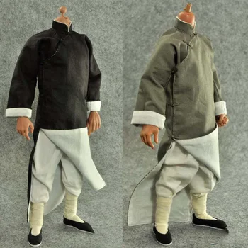 ZY15 1/6 Rozsahu Mužské Oblečenie Tradičné Čínske Kung Fu Prax Oblečenia Odevné Doplnky Pre 12