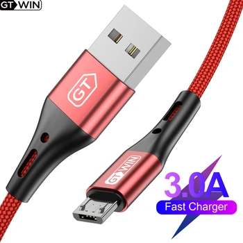 GTWIN Micro USB Kábel Rýchle Nabíjanie Pre Xiao Redmi Poznámka 5 Pro Android Mobilný Telefón, Dátový Kábel pre Samsung S7 Micro Nabíjačka
