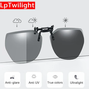 LpTwilight Okuliare klip mužov polarizované svetlo photochromic slnečné okuliare značky dizajn nočné videnie kvalitné okuliare