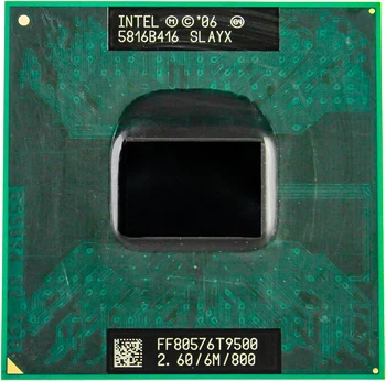 CPU notebook Core 2 Duo T9500 CPU 6M Cache/2.6 GHz/800/Dual-Core, Socket 478 PGA Notebook procesor forGM45 PM45