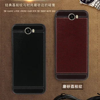 iSecret Kryt na Huawei Y5II Y5 II Y52 Y5 2 Prípad kožené 5.0 inch Mäkké Čierne silikónové pre Huawei Y5II DUAL SIM Y52 Luxusné Prípadoch