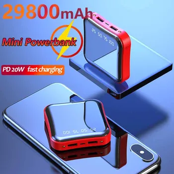 Prenosný Mini Veľkú Kapacitu 29800mAh Power Banky, Rýchle Nabíjanie s Digitálny Displej Duálne Porty USB Externú Batériu Pre Xiao