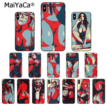 MaiYaCa Lete Sexy Dievča Čipky Bikini Zadok korisť Umenie TPU Mäkké Telefón puzdro pre Apple iPhone 8 7 6 6 Plus X XS MAX 5 5S SE XR Kryt
