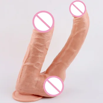 Dvojité Dildo Prísavky Realistický Penis Veľký Péro Žena Masturbator Klitorálny Stimulátor Double Penetrácia Sexuálne Hračky Pre Ženy