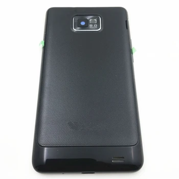 Úplné kryty Pre Samsung Galaxy S2 i9100 9100 Stredný Rám +Zadný Panel Zadný Kryt Batérie Dvere Náhradné Diely 0