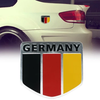 Nemecko nemecké Vlajky 3D Hliníkovej Zliatiny Odznak Auto karosérie Predné Znak Nálepky Racing Športových Motocyklov Automobilov, Obtisky