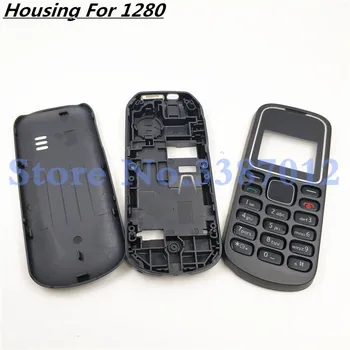 Plný Bývanie Puzdro Pre Nokia 1280, Ktorým Čelí Rám + Middle + Zadný Kryt + Klávesnica Mobilného Telefónu Časť S Logom