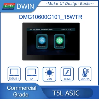 DWIN T5L HMI Dotykový Displej 10.1 Palcový 1024*600 Displej Moudel Nové Ľudské Stroj Rozhranie Upgrade S Shell