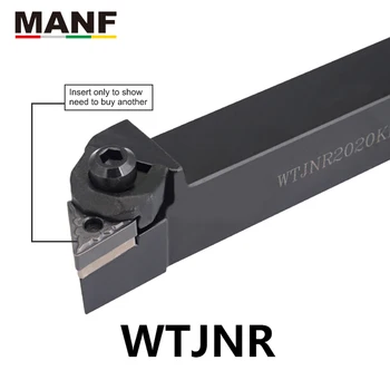 MANF WTJNR-2525M16 nástroje na sústruženie, 20 mm držiak Externého Karbidu Vložiť Sústruženie Toosl Držiteľov CNC Sústruhu Toolholder Rezanie Bar
