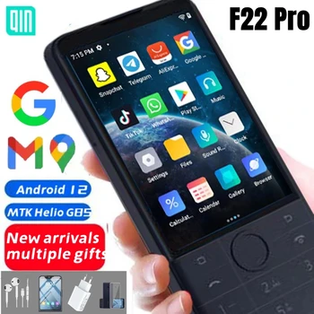 Pridať Play Store F22 Pro Android 12 Smart Touch Biely Displej Telefónu Doprava Zadarmo QinF22Pro Talkback Telefón Pomocné Hlas