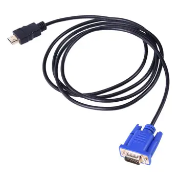 1.8 M kompatibilný s HDMI Kábel HDMI-kompatibilné Na VGA kvalite 1080P HD) pre Audio Adaptér Kábel VGA Kábel Optický Kábel Čierny