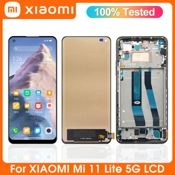 Vysoká Kvalita Pre Xiao Mi 11 Lite LCD Displej Dotykový Displej Digitalizátorom. Montáž Pre Xiao Mi11Lite 5G M2101K9G M2101K9C Nahradiť