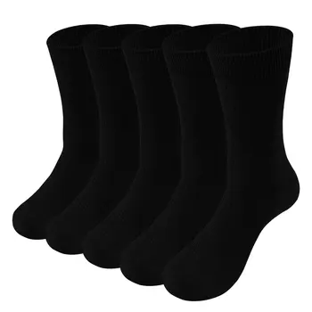 YUEDGE pánske Bambusové Ponožky Polovici Teľa Pohodlie Proti Pachu Potu Formálne Bežné Každodenné Obchodné Šaty Ponožky Pre Veľkosť 37-46 0