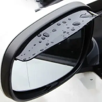2ks/set PVC Auto Spätné Zrkadlo nálepky dážď obočie weatherstrip auto zrkadlo Dážď Štít tieni kryt chránič stráže