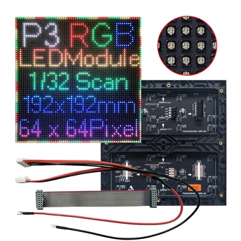 64x64 Krytý RGB HD P3 Interiérové LED Modul Video Steny Vysokej Kvality P2.5 P3 P4 P5 P6 P10 LED Panely Plné Farby LED Displej