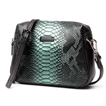 Top kvalita značky ženy messenger tašky pravej kože crossbody taška dámske kabelky s strapec serpentíny vzor kožená taška 0