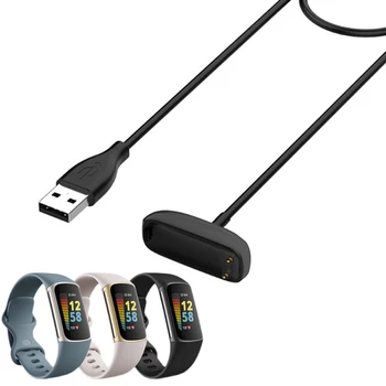 USB Nabíjačku Pre Fitbit Luxe Nabíjací Kábel Pre Fitbit Poplatok 5 USB Bezdrôtový Magnetický Adapta Dock Kolísky Smart Hodinky, Príslušenstvo