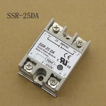 Solid State Relé SSR-25DA 25A 5-24VDC 24-380V AC SSR 25DA 6-20mA