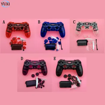 YuXi Pre Sony Playstation 4 PS4 Dualshock 4 Starú Verziu Gamepad Radič Priehľadné Číre Predné Zadné Bývanie púzdro Kryt