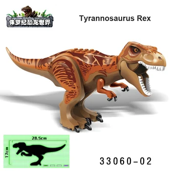 Tyrannosaurus Rex Jurský Dinosaurov Údaje Tehla Pterosauria Indominus Svete Montáž Stavebné Bloky 28 cm Dieťa Hračku Dinosuar 0
