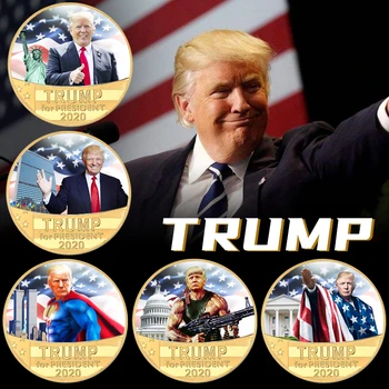 2020 Prezident Donald Trump UDRŽAŤ v AMERIKE VEĽKÝ Pamätné Výzvou Eagle Mince je 40 mm