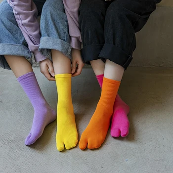 Bambusové Japonských Mužov A Žien V Lete Vlákniny Dvoma Prstami Ponožky Čierne Kimono Flip Flop Sandále Split Ninjia Biela Tabi Prst Ponožky