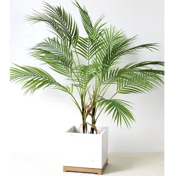 Viaceré Veľké Zelené Umelé Palmy, Plastové Rastliny, Záhrada Domov Vonkajšie Dekorácie Scutellaria Tropického Stromu Falošné Rastliny