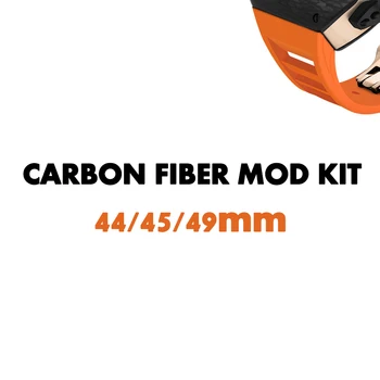 Carbon Fiber puzdro Pre Apple Hodinky Ultra 49 mm Fluororubber Popruh Luxusné Rám Úprava Držiak Pre IWatch 8 7 6 5 4 SE 45 mm 44 mm 0
