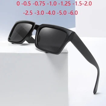 Farebné Hranaté Polarizované slnečné Okuliare, Predpis Okuliarov, Šport TR90 Anti-Glare Nearsighted Okuliare Diopter -0.5 -0.75 Na -6 0