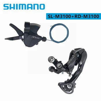 Shimano Alivio M3100 Právo radiaca páka Páka S Prehadzovačka SL+RD 9 Rýchlosť Sada Pre MTB Bicykel Horský Bicykel