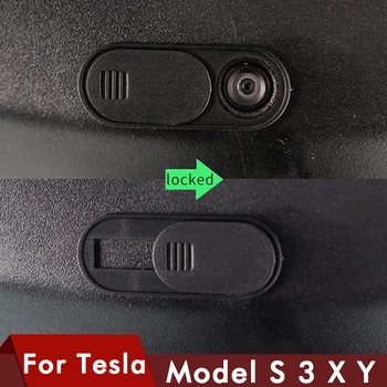 Heenvn Nové Model3 Webcam Kryt pre Tesla Model 3 2022 Fotoaparát ochrany Osobných údajov Kryt pre Tesla Model Y X Auto Dekoratívne doplnky