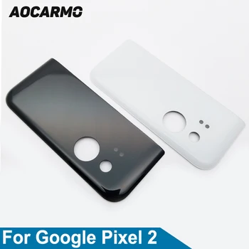 Aocarmo Originálne Nové Zadné Sklo Bývanie Fotoaparátu Kryt S Lepidlo Pre Google Pixel 2 Náhradné 5.0