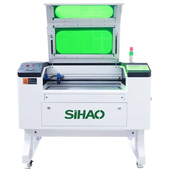 SIHAO Pre-predaj 90-100WT2 Ruida s Chladenie 700*500mm Laserové Rytie Stroj So zabudovaným Červeným Svetlom Polohy A Automatickým Zaostrovaním