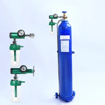 Tlak kyslíka Rozchod Regulátor so Suchým Zvlhčovač Fľaša & Prietokomer CGA-540 CGA870 3000PSI redukčný Ventil