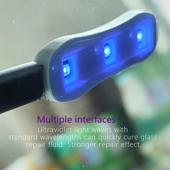Nové Mini Živice Vytvrdzovania Špeciálne Lampy Nastaviť Vytvrdzovania Lepidla UV Lampy, Osvetlenie Nástroj Auto Predné Sklo Sklo Crack Auto Glass Repair Tool