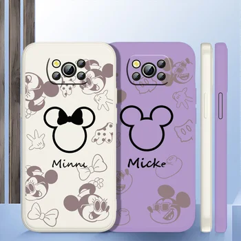 Disney Mickey Mouse Logo Telefón puzdro Pre Xiao POCO X2 X3 X4 GT NFC Pro M3 M4 Pro F3 F4 GT C3 C31 C40 Kvapaliny Lano Funda Kryt