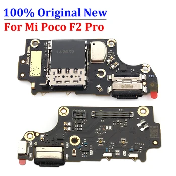 Pôvodné Novú Nabíjačku Doske PCB Flex Pre Xiao Poco F2 Pro USB Port Konektor Dock Plnenie Stužkový Kábel S Mikrofónom 0