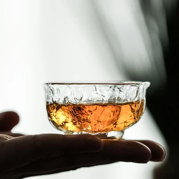 LUWU orech-tvarované sklo čaj pohár pohár pohár príslušenstvo