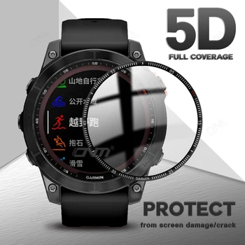 5D Screen Protector Pre Garmin Fenix 7 7 7X 6 Pro Sapphire Smart Hodinky Mäkká Ochranná Fólia pre Garmin Epix (Nie Sklo)