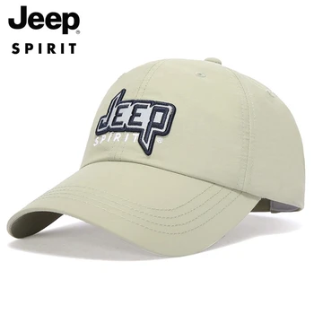 JEEPHat kvalitné umyté bavlna nastaviteľné farbou baseballová čiapka unisex pár klobúk módne bežné sekundové klobúk 0