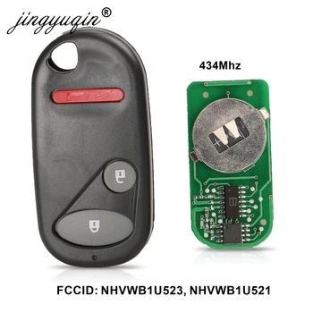 jingyuqin 2+1Buttons Keyless Entry Diaľkové tlačidlo Pre Honda NHVWB1U521 433Mhz Pre Občianske 2001 -2005 NHVWB1U523 kľúč