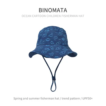 [Binomata] Baby Sun Hat Batoľa Detský Leto, Pláž, Slnko Klobúk Ochranu UPF 50+ Široký Okraj pre Chlapcov, Dievčatá