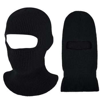 2021 Nové Unisex Lyžiarske Maska Zime Teplé 1-Jamkové Pletený Hat Plný Bočný Kryt Kukla Spp Zábavné Strán Čiapky Na Koni Čiapky
