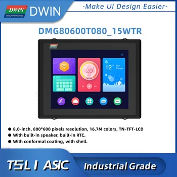 Dwin 8 Palcový LCD Moduly Arduino Displej S Shell RTC Reproduktor TN TFT 350 Niť pre Priemyselné použitie