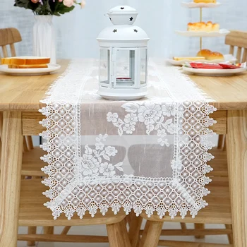 Americký Štýl Krásne Biela Farba Oka, Vyšívané Moderný Stôl Runner Pre Svadobné Hostiny, Skrinka Dekor Klavír Kryt Posteľ Vlajka