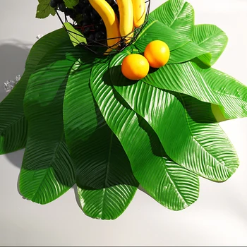Vody-Dôkaz Umelá Tropická Zelené Rastliny, Banánové Listy Palmy, Ktoré Hotel Garden Party Svadobné Dekorácie Stola Mat Ovocný Tanier