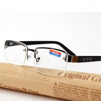 Crystal prírodné okuliare na čítanie hd sklo anti-únava okuliare pre mužov a ženy, crystal kameň okuliare pre seniorov 0